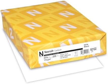 Neenah White Cardstock, 65 lb. 8.5" x 11", 235 Sheets, Thick and durable card stock for invitations, business cards, crafts and printing image 5