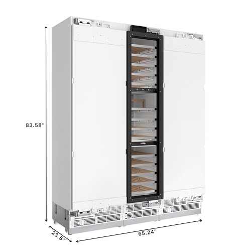 Image of KoolMore Reserve Panel Ready Column 24 in. Refrigerator, 18 in. Wine Cooler and 24 in. Freezer Combo with Water and Ice Dispenser, ETL Listed, Energy Star