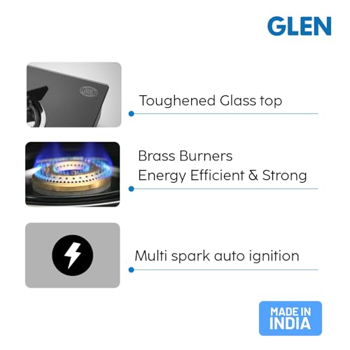 Khaitan Tempered Glass 4 Burner Gas Stove - Image 4 of 4