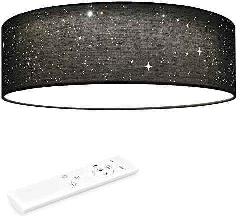 Plafonnier LED Rond Noir KLIO 22W 4000K (Lumière Naturelle) 17 Cm