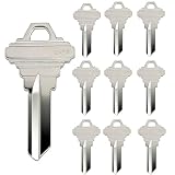 Brass SC1 Key Blanks Uncut Keys Compatible with Schlage 5-Pin Locks Value SC1 Uncut Blank Keys for Home and Professional Use Pack of 10