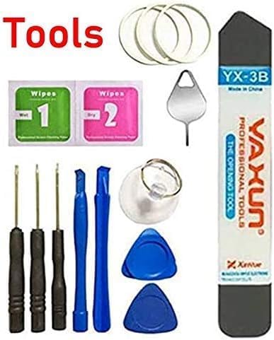 Miniatura 4 de V60 - Panel de cubierta de repuesto para puerta trasera de vidrio para LG V60 ThinQ V600 5G All US Verison + pasador de expulsión con herramientas,