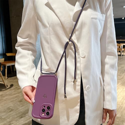Housse sac de téléphone anti-perte avec lanière et portefeuille iPhone 14 Pro - 6