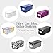 Snap-N-Store CD Storage Box - Pack of 1 - Durable 5.1 x 5.1 x 13.2 Inch Disc Holder with Lid to Store up to 165 Discs - Black