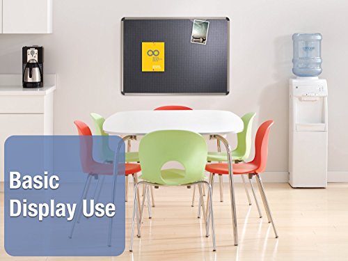 Quartet Bulletin Board, 4' X 3', Prestige Embossed Foam, Euro Frame (B364T) #TOP1