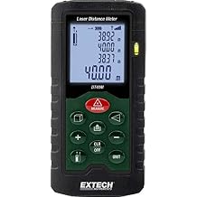 Extech DT40M Laser Distance Meter 131ft/40m Range, Area/Volume/Pythagorean Calculations, Backlit LCD, Continuous Measurement, Compact Construction Tool for Professionals and DIY