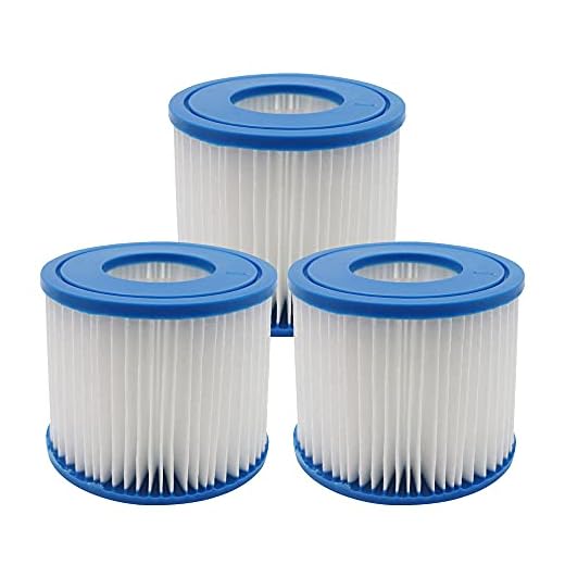 Dammsugare Storlek □ Byte Filterpatronpassning För Bestway □ Flödesclear Fit för Lay-Z-SPA (Color : 3pcs)