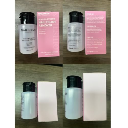 Image of Nail Polish Remover, Non-acetone, 3-6s Quick Removal, Pump Design | Rich in VE Non-Drying, Professional Polish Remover for All Air-Dry Nail Polishes, Home DIY Nail Art Supplies, 5.46 fl. oz