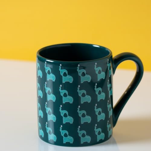 Clay Craft Fine Ceramic Pebble Series Coffee Mug 350ml Blue – Ele...