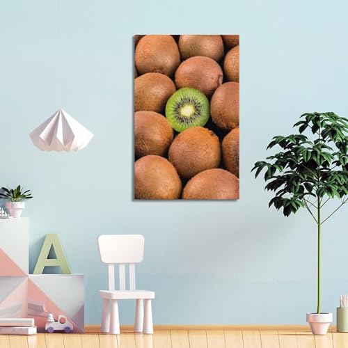 Toile kiwi déco murale prête à suspendre 30x45