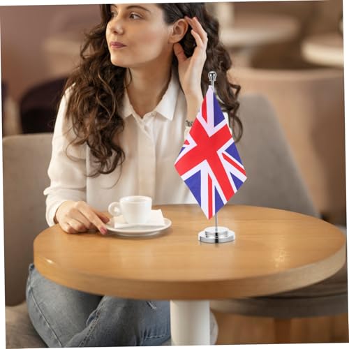 Drapeau de table britannique bureau décorations petit tissu 3 pièces