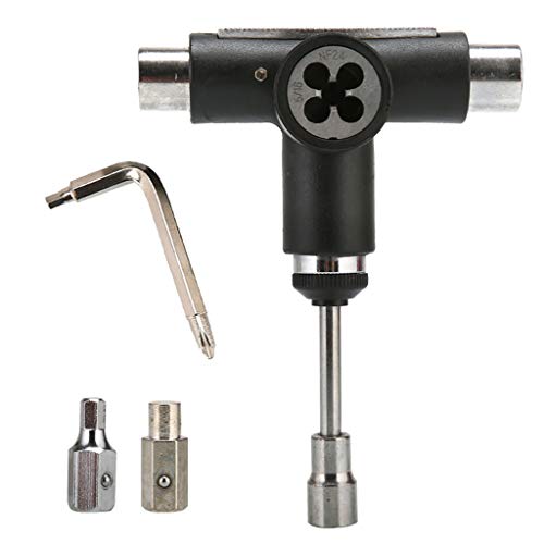 Skateboard Tool Roller Skate Scooter Adjustable T-Wrench Long Board Fish Board Repair Tool L For Head Spanner Screwdrive