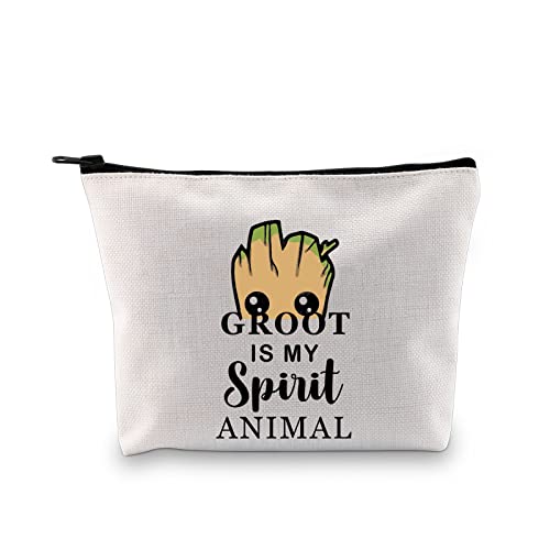 PYOUL Groot Lover Gift Groot is My Spirit Animal Makeup Bag Groot Fan Cosmetic Bag for Fans (Groot Bag EU)