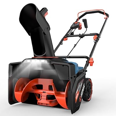 SENIX Electric Snow Blower,18 Inch Snow Thrower, Corded Snow Blower with 8-Inch Clearing Depth, 600lbs/min, 33ft Max Throw Distance, 15Amp 1700 Watt Motor, 4 LED Lights (STE14-M)
