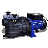 vidaXL Schwimmbadpumpe 500W Elektronik Pumpe Umwälzpumpe Poolpumpe Filterpumpe