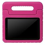 BMOUO Kids Case for Fire 7 2015 - ShockProof Case Light Weight Case Super Protection Cover Handle Stand for Children for Fire 7 inch Display Tablet (5th Generation - 2015 Release Only), Rose