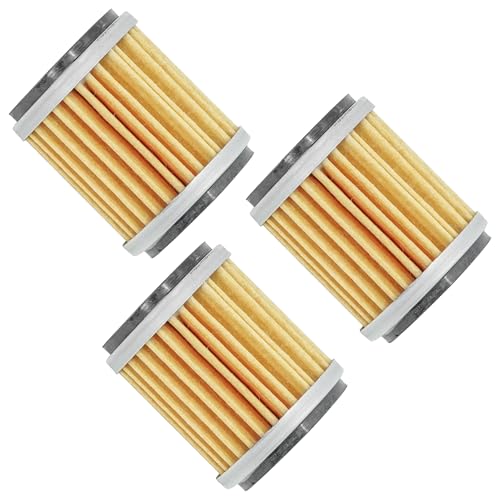 Caltric 3 Pack Oil Filter Compatible with Yamaha 250 Yz250F Yz-250F 450 Yz450F Yz-450F 50Th Anniversary 2003-2011 2013-2014