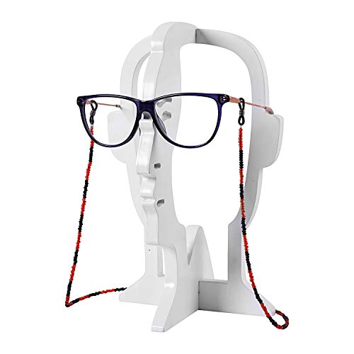 Image of Unisex Specs Holder Hook & Loop Anit Slip Eyewear Lanyard Beads Strap Chain