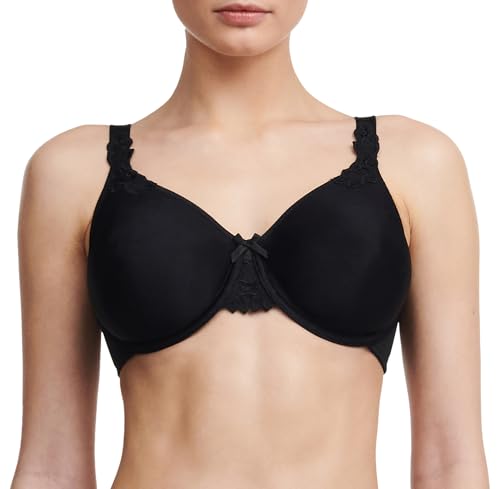 Chantelle Sutiã feminino plus size Hedona sem costura sem forro, Preto, 36F