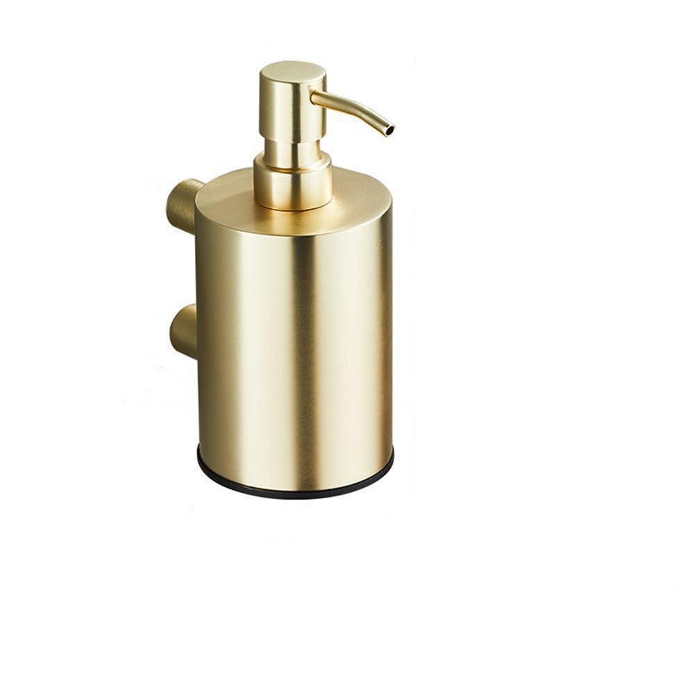 Dispensador de jabón de acero inoxidable 304, tipo empuje montado en la pared, capacidad de 500 ml para baño y hotel, acabado cepillado, diseño duradero y elegante