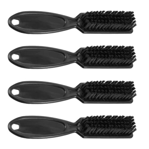 FRCOLOR 4pcs Soft Nylon Hair Brush for Clipper Cleaning Grooming Hair Styling Cleaning Brush for Barbers