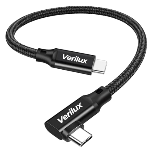 Verilux® PD 100W Type C Cable Fast Charging, 20GBPS Data Cable C Type Fast Charging Support 4K@60Hz HD Video Output, Compatible for iPhone 17/16/15, Galaxy S25/S24/S23, Flash Drive, Portable Travel