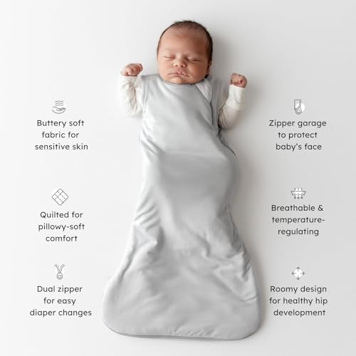 Image of KYTE BABY Sleep Bag 1.0 TOG, Rayon Made From Bamboo Wearable Blanket, Dual Zipper For Infants And Toddlers Nursery Essentials