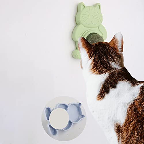 Catnip Ball Toys for Indoor Cats Wall,Silvervine Balls, 3 Pack Rotatable Catnip Wall Balls Cat Nips Cats Kitty Toys Indoor Interactive Cat Lick Pet Toy for Teeth Cleaning Dental Catnip Toys Ball - Thumbnail 5