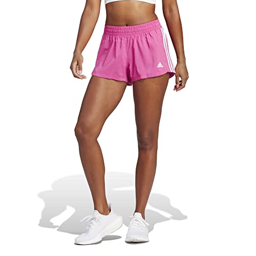 Shorts de sport femme adidas Pacer 3-Stripes tissés couleur fuchsia taille S