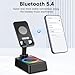 buwy Cell Phone Stand with Wireless Bluetooth Speaker, Colorful LED Lights, Gifts for Men Women, Anti-Slip Base HD Surround Sound, Rechargeable (3000mAh), for Teens, Men, Women for Christmas