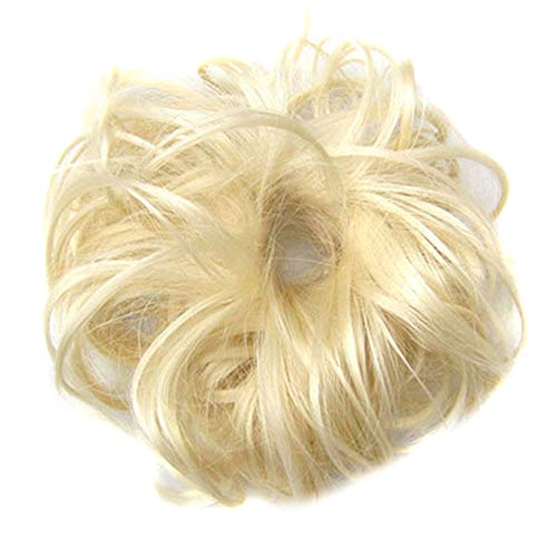 Ohyoulive Messy Style Bun Hair Scrunchies Wig Easy to Wear Curly Hair Extension Bun