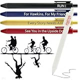 Stanger Gel Pens, 0.5mm Fine Point Black Ink, 5 Pack, Smooth Writing for Note Taking and Journaling...