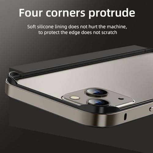 Coque en métal pour iPhone 14 Plus gris robuste et accessoire antichoc - 3