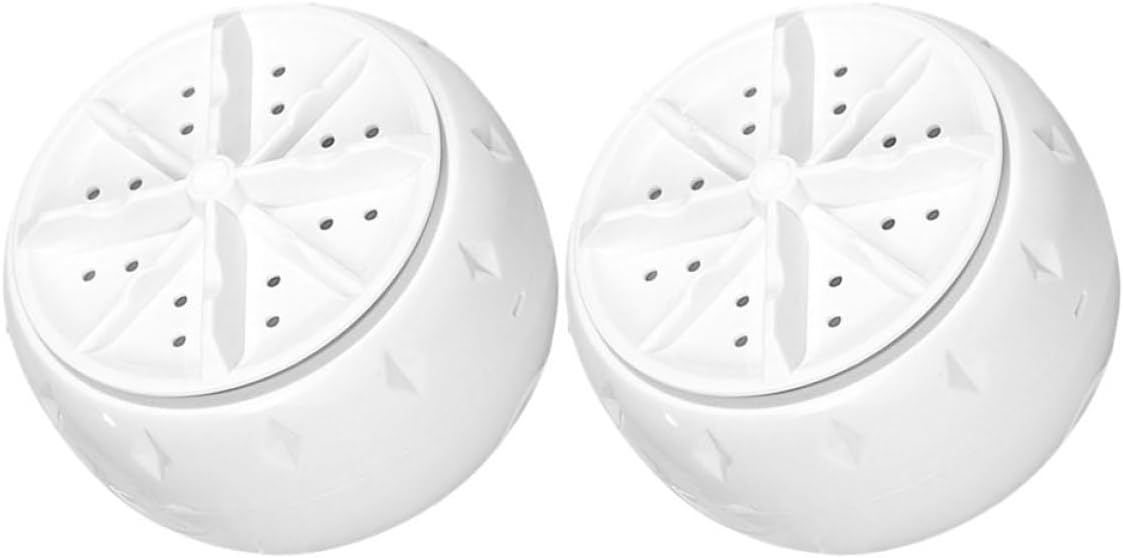 2pcs Portable Mini Washing Machine with USB Charging and Suction Cups, Automatic Turbine Washer for Travel, Rv, Clothes, Underwear, and Small Apartment Laundry