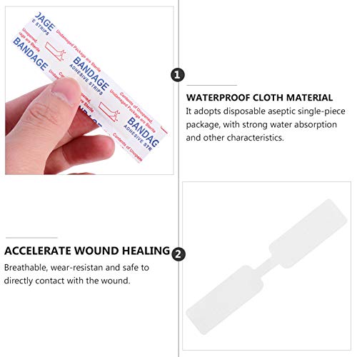 HEALLILY 10Pcs Bandaid Pele Flexível Curativo para Lesões Corporais Adesivo Sem Costura Adesivo Feri