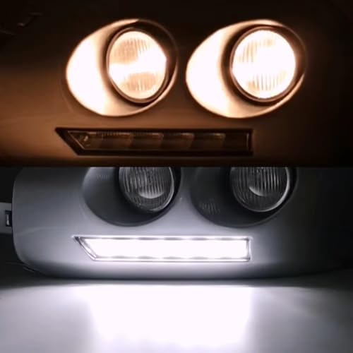 Luces diurnas DRL led para Toyota FJ Cruiser 2007-2014 con carcasa negra para parachoques 3