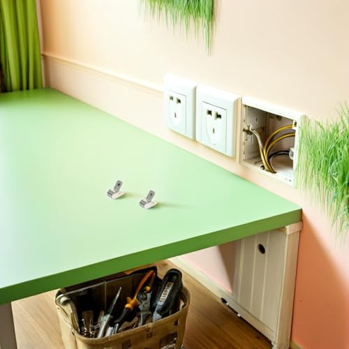 Abrazaderas de cable de aluminio NUOBESTY solución a cables sueltos con clips de pared 6