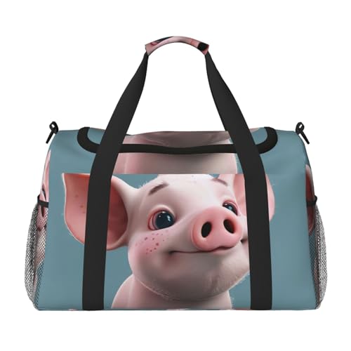 Sac de week-end imprimé cochon résistant pour organiser facilement vos accessoires de voyage