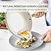 Pots and Pans Set Non Stick - VONIKI Ceramic Cookware Set with Cooking Utensils Set, Non Toxic Kitchen Cookware Sets Dutch Oven Pot with Lid Saucepan Set Sauté Pan Frying Pan Set for Cooking Gifts
