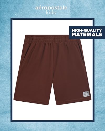 Image of AEROPOSTALE Boys Shorts Set 2 Piece Graphic Tee and Mesh Athletic Shorts | Poly-Cotton Graphic Tee, Pull On Mesh Shorts with Elastic Waist, Regular Fit