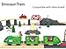 Toy Train Set for Wooden Tracks, Battery Operated Train for Toddlers, Motorized Train with Dinosaur Train for Kids, Electric Train Toy Compatible with Thomas & Friends, Brio