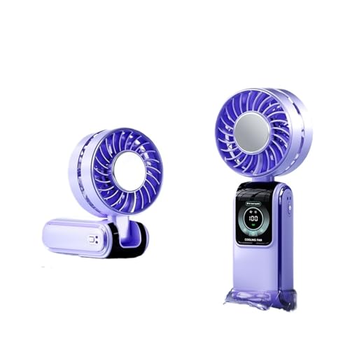 Ventilador de Viento Grande para Exteriores Pequeño con Carga USB Aire de Refrigeración Azul