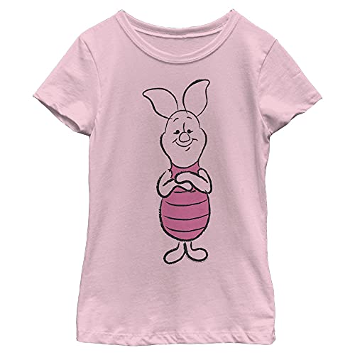 Image of Disney Girl's Winnie the Pooh Piglet Sketch T-Shirt
