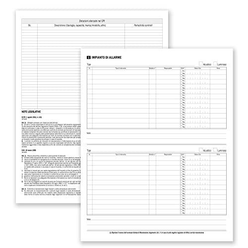 Registro Della Sicurezza E Dei Controlli Antincendio