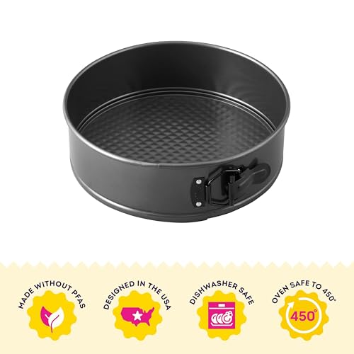 Wilton Gold Premium Non-Stick Warp-Resistant Bakeware, Made without PFAs, Springform Pan, 9 x 2.75 in, Packaging May Vary by Wilton - Image 4