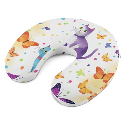 Almohada espuma viscoelástica U para viaje 30x25 cm miniatura 6