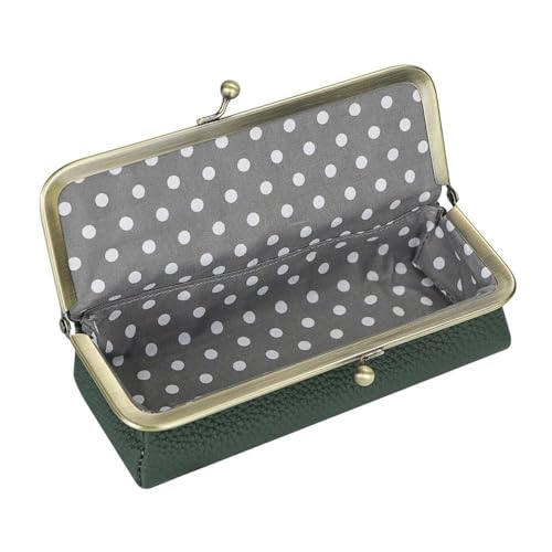 Image of Royal Bagger Genuine Leather Fashion Glasses Case - RFID Blocking, Fashion Pencil Bag with Kiss Lock, Coin Purse for Women