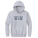 500 LEVEL Josh Naylor Seattle Font Youth Hoodie Sweatshirt (Gray, Medium)