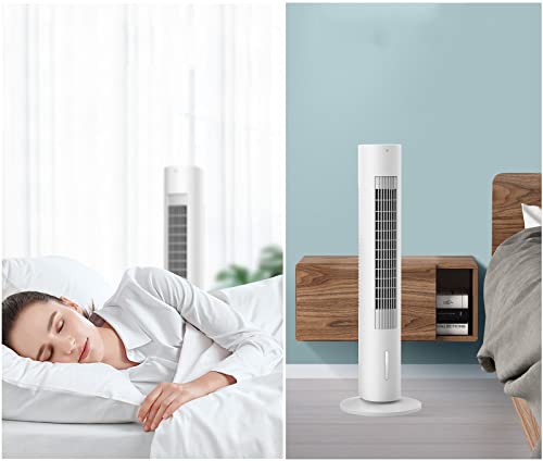 Ventilador de torre con mando a distancia, temporizador de 7 horas, 3 velocidades, oscilante para dormitorio y oficina - imagen 6