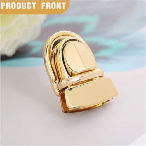 Tuck Lock Clasp Catch Purse Thumb Lock,8 Pcs Bag Clasp Catch Metal Tuck Lock Buckle Bag Clasp Turn Lock Handbag Closures Clasp Purse Thumb Press Lock for DIY Craft Wallets Bag Leather Handbags Making - Image 3